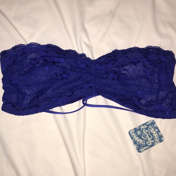 NWT Free People Bralette M Deep Cobalt MSRP $20 - Picture 6 of 6